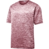 Custom Sport-Tek PosiCharge Electric Heather Tee. Maroon Electrc