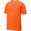 Custom Sport-Tek PosiCharge Tri-Blend Wicking Raglan Tee. Deep Orange Heather