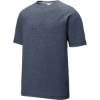 Custom Sport-Tek PosiCharge Tri-Blend Wicking Raglan Tee. True Navy Heather