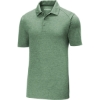 Custom Sport-Tek PosiCharge Tri-Blend Wicking Polo. Forest Grn Hth
