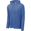 Custom Sport-Tek PosiCharge Tri-Blend Wicking Long Sleeve Hoodie True Royal Blue Heather