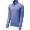 Custom Sport-Tek PosiCharge Tri-Blend Wicking 1/4-Zip Pullover. True Royal Blue Heather