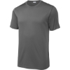Custom Sport-Tek Posi-UV Pro Tee. Dark Smoke Gray
