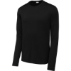 Custom Sport-Tek Posi-UV Pro Long Sleeve Tee. Black