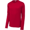 Custom Sport-Tek Posi-UV Pro Long Sleeve Tee. DeepRed