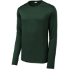 Custom Sport-Tek Posi-UV Pro Long Sleeve Tee. Forest Green
