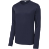 Custom Sport-Tek Posi-UV Pro Long Sleeve Tee. True Navy Blue