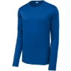 Custom Sport-Tek Posi-UV Pro Long Sleeve Tee. True Royal Blue