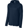 Custom Sport-Tek Posi-UV Pro Long Sleeve Hoodie True Navy Blue