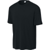 Custom Sport-Tek Club Short Sleeve Crew Blk/Blk