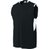 Custom Sport-Tek Club Sleeveless V-Neck Black/White
