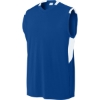 Custom Sport-Tek Club Sleeveless V-Neck True Royal Blue/White