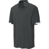 Custom Sport-Tek Club Colorblock Polo Iron Gray/White