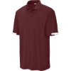 Custom Sport-Tek Club Colorblock Polo Maroon Red/White