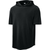 Custom Sport-Tek Club Short Sleeve Hoodie Black