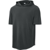 Custom Sport-Tek Club Short Sleeve Hoodie IronGrey