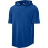 Custom Sport-Tek Club Short Sleeve Hoodie True Royal Blue