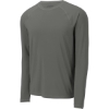 Custom Sport-Tek Long Sleeve Rashguard Tee. Dark Smoke Gray