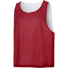 Custom Sport-Tek Lacrosse Reversible Pinnie Deep Red/White