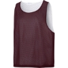 Custom Sport-Tek Lacrosse Reversible Pinnie Maroon Red/White