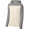 Custom Sport-Tek Halftime Long Sleeve Hoodie Vintage Hthr Gray/Ecru Beige