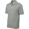 Custom Sport-Tek PosiCharge RacerMesh Polo. Grey Heather