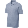 Custom Sport-Tek PosiCharge RacerMesh Polo. True Navy Blue Heather
