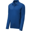 Custom Sport-Tek PosiCharge RacerMesh Long Sleeve Polo. True Royal Blue