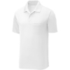 Custom Sport-Tek PosiCharge RacerMesh Pocket Polo. White