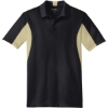 Custom Sport-Tek Side Blocked Micropique Sport-Wick Polo. Black/Vegas Gold