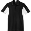 Custom Sport-Tek Side Blocked Micropique Sport-Wick Polo. Black/White