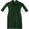 Custom Sport-Tek Side Blocked Micropique Sport-Wick Polo. Forest Green/White
