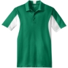 Custom Sport-Tek Side Blocked Micropique Sport-Wick Polo. Kelly Green/White