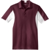Custom Sport-Tek Side Blocked Micropique Sport-Wick Polo. Maroon Red/White