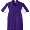 Custom Sport-Tek Side Blocked Micropique Sport-Wick Polo. Purple/White