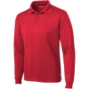 Custom Sport-Tek Long Sleeve Micropique Sport-Wick Polo. True Red