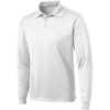 Custom Sport-Tek Long Sleeve Micropique Sport-Wick Polo. White