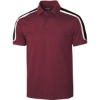 Custom Sport-Tek Tricolor Shoulder Micropique Sport-Wick Polo. Maroon/Blk/Wht