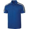 Custom Sport-Tek Tricolor Shoulder Micropique Sport-Wick Polo. True Royal Blue/Black/White