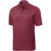 Custom Sport-Tek Heather Contender Polo. Cardinal Red Heather