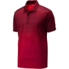 Custom Sport-Tek Ombre Heather Polo. Deep Red/Black