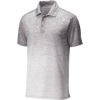 Custom Sport-Tek Ombre Heather Polo. White/Graphite Gray