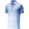 Custom Sport-Tek Ombre Heather Polo. White/True Royal Blue