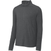 Custom Sport-Tek Exchange 1.5 Long Sleeve 1/2-Zip Graphite Heather Gray