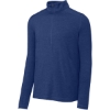 Custom Sport-Tek Exchange 1.5 Long Sleeve 1/2-Zip True Royal Blue Heather