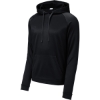 Custom Sport-Tek Re-Compete Fleece Pullover Hoodie Black