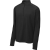 Custom Sport-Tek Sport-Wick Stretch 1/4-Zip Pullover. Black