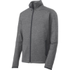 Custom Sport-Tek Sport-Wick Stretch Contrast Full-Zip Jacket. CGH/Char Grey