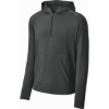 Custom Sport-Tek Sport-Wick Stretch 1/2-Zip Hoodie CharGrey