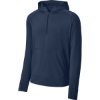 Custom Sport-Tek Sport-Wick Stretch 1/2-Zip Hoodie True Navy Blue